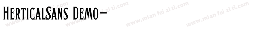 HerticalSans Demo字体转换
